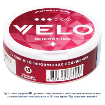 Velo Classic Cherry Ice Tobacco-Free Nicotine Pads 20pcs - buy, prices for Auchan - photo 1