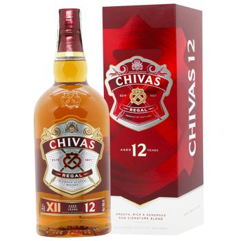 Віскі Chivas Regal 12 років 40% 1,14л - купити, ціни на WINETIME - фото 1