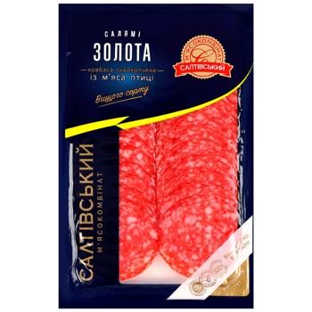 Saltivskyj MK Gold Salami Uncooked Smoked Poultry Sausage 80g