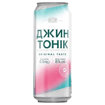 Obolon Gin Tonic Highly Carbonated Low-Alcohol Drink 8% 0.5l