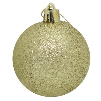 Greenwich Glitter Christmas Ball 6cm Gold - buy, prices for NOVUS - photo 1