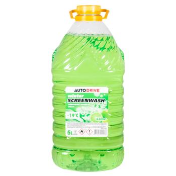 Омыватель стекла Auto Drive Лайм зимний -19С 5л - купить, цены на Чудо Маркет - фото 1