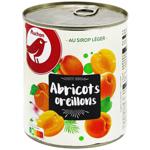 Auchan Apricots in Syrup Peeled 820g