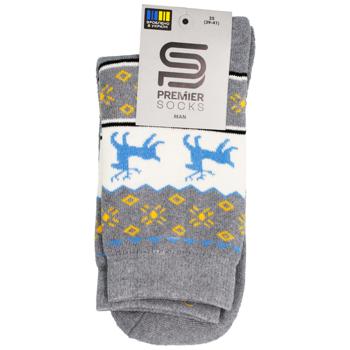 Шкарпетки Premier Socks Економ чоловічі високі махрові Олені р.25, 27, 29 в асортименті - купити, ціни на - фото 4