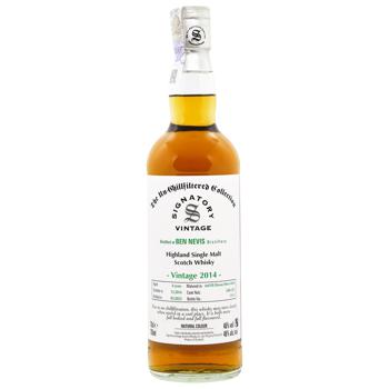 Signature Ben Nevis Unchillfiltered Whiskey 46% 0.7l - buy, prices for Za Raz - photo 2