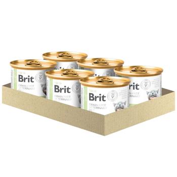 Brit VetDiets Diabetes упаковка вологого корму для котів 6 шт х 200 г - ягня та горох - купить, цены на MasterZoo - фото 1