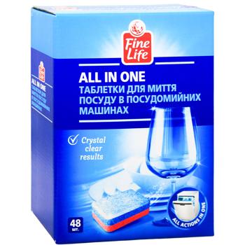 Fine Life All in One Dishwashing Tablets 48pcs - buy, prices for METRO - photo 3