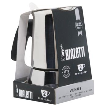 Bialetti Venus Silver-Gray Geyser Coffee Maker for 2 Cups - buy, prices for WINETIME - photo 2