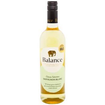 Вино Balance Sauvignon Blanc біле сухе 12% 0,75л