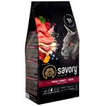 Корм сухий Savory Adult Sterilized з індичкою та качкою для стерилізованих котів 2кг