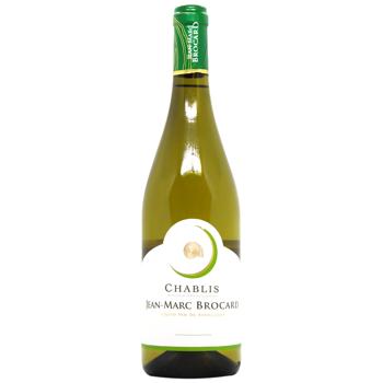 Вино Jean-Mark Brocard Chablis біле сухе 13% 0,75л - купити, ціни на ULTRAMARKET - фото 1