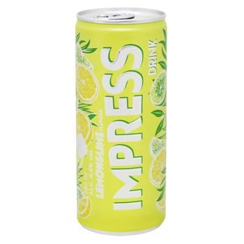 Impress Lemon and Lime Low-Alcohol Drink 4.4% 250ml - buy, prices for NOVUS - photo 1