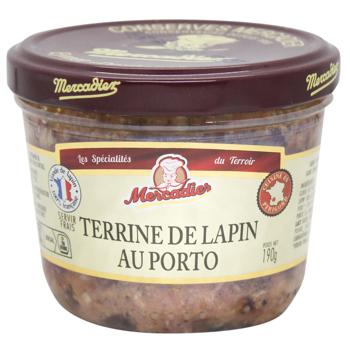 Lou Gascoun Rabbit Terrine with Port Wine 190g - buy, prices for - photo 1