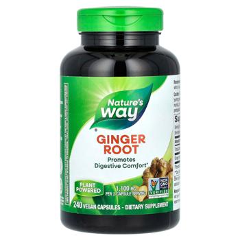 Nature's Way Ginger Root Extract 1100mg 240 capsules - buy, prices for Biotus - photo 1