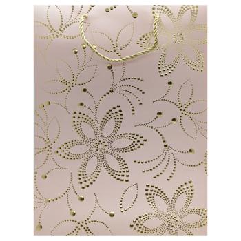 Пакет подарунковий 30Х39Х12см арт. 064L-5985 И867 - купить, цены на КОСМОС - фото 1