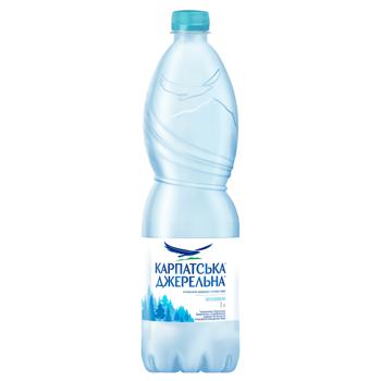 Вода мінеральна Карпатська Джерельна негазована 1л - купити, ціни на Епіцентр FOOD - фото 1