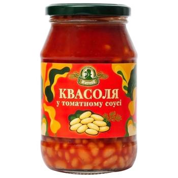 Zhyrnov Beans in Tomato Sauce 480g - buy, prices for Chudo Market - photo 1