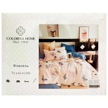 КПБ Colorful Home 200х230/220х240/70х70 2шт фланель - купить, цены на Cупермаркет "Харьков" - фото 1