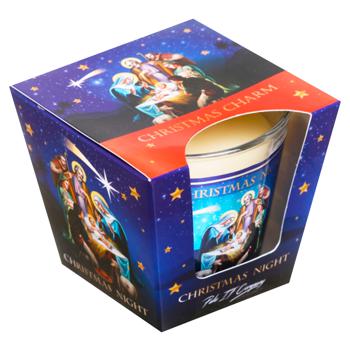 Свічка PAKO-IF Tindra Різдвяна ніч у склі - купити, ціни на Cупермаркет "Харків" - фото 2