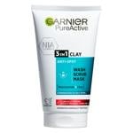 Гель, скраб, маска Garnier Pure Active 3в1 150мл