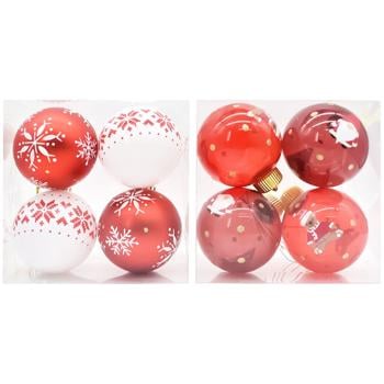 Actuel Set of Christmas Balls 7.8cm 4pcs - buy, prices for Auchan - photo 1