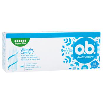 O.B.® Pro Comfort Super Plus Tampons 16pcs - buy, prices for COSMOS - photo 2