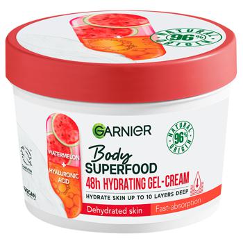 Garnier Body Superfood Watermelon Hydrating Body Gel-Cream with Hyaluronic Acid 380ml - buy, prices for NOVUS - photo 1