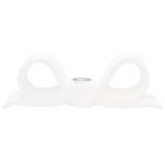 Підсвічник керамічний Бант колір білий 733-791 BONADI 1 шт