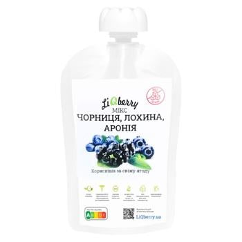 Паста LiQberry з міксу лохини, аронії, чорниці 100г д/п - купити, ціни на Grono - фото 1