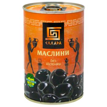 Маслины Ellada без косточки 420г