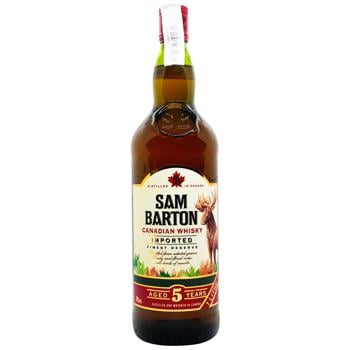 Віскі Sam Barton 5 років 40% 1л - купити, ціни на WINETIME - фото 1