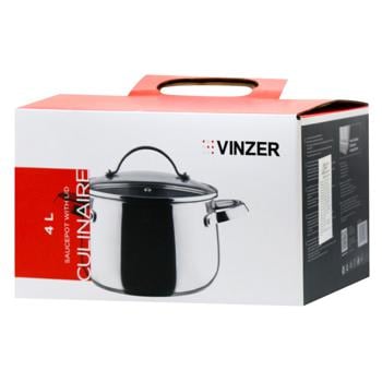 Vinzer Culinaire Series Pan with Lid 3.5l - buy, prices for Za Raz - photo 2