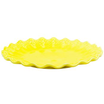 Bona Di Wave Yellow Porcelain Plate 26cm - buy, prices for WINETIME - photo 1