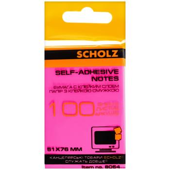 Папір Scholz клейкий неон 51x76мм - купити, ціни на Auchan - фото 2