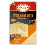 President Maasdam Cheese Slices 45% 150g