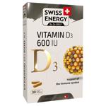 Swiss Energy D3 600 IU blister, 30 capsules