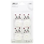 Набір гачків Кошеня біле 4шт