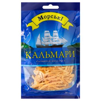 Кальмары Морские сушеные соленые 36г - купить, цены на Идеал - фото 1