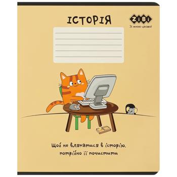 Зошит предметний ZiBi Cute Cat Історія клітинка 36 аркушів - купити, ціни на Auchan - фото 1