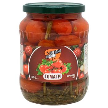 Vyhidno Shchodnia Pickled Cherry Tomatoes 680g - buy, prices for Chudo Market - photo 1