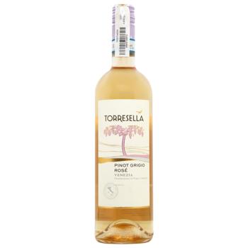 Вино Torresella Pinot Grigio Venezia IGT рожеве сухе 12% 0,75л - купити, ціни на КОСМОС - фото 1