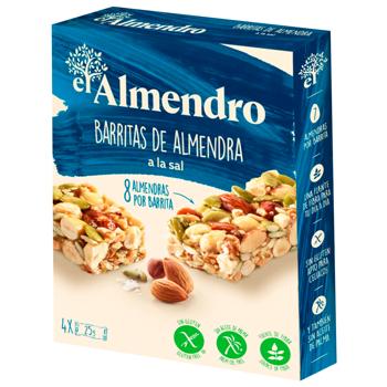 El Almendro Bars with Almonds and Salted Caramel 84g