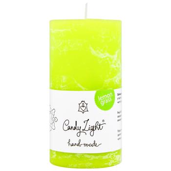 Candy Light Lemongrass Scented Candle 5x10cm