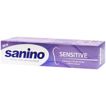 Зубная паста Sanino Sensitive 75мл - купить, цены на Идеал - фото 1