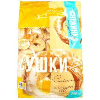 Kyivkhlib Snowflake glazed Dry bagels 250g - buy, prices for COSMOS - photo 1