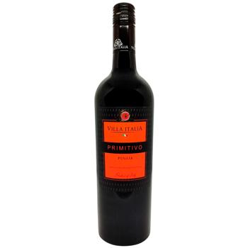 Вино Villa Italia красное сухое 13% 0,75л - купить, цены на Cупермаркет "Харьков" - фото 1