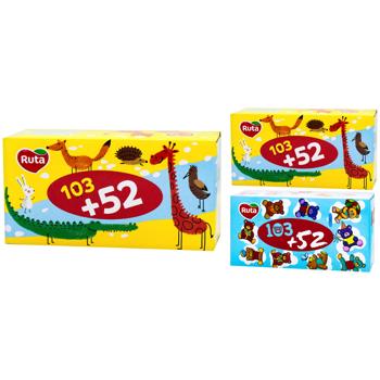 Серветки Ruta Kids косметичні 155шт - купити, ціни на КОСМОС - фото 1