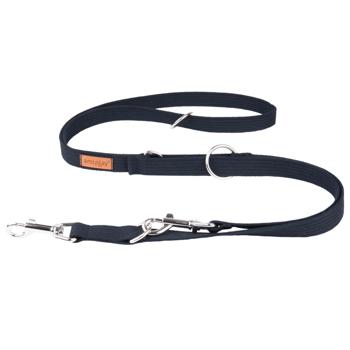 Amiplay Cotton Adjustable Leash 6in1 100-200cm / 20mm Black - buy, prices for MasterZoo - photo 1