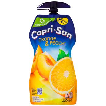 Напиток сокосодержащий Capri-Sun апельсин-персик 0,33л - купить, цены на Чудо Маркет - фото 1