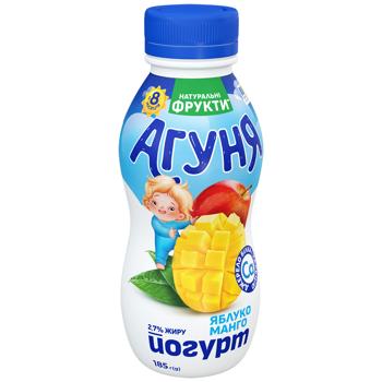 Йогурт Агуня яблуко-манго 2,7% 185г - купити, ціни на NOVUS - фото 2
